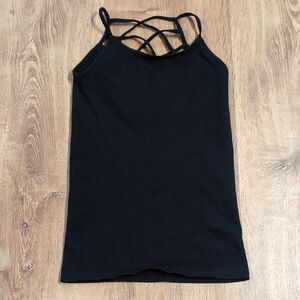 Black Strappy Women's Top